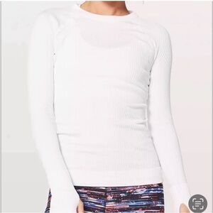Lululemon EUC Rest Less Pullover Size 4, White